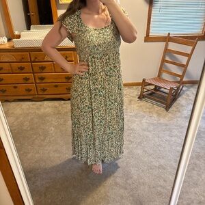 Floral Print Maxi Dress